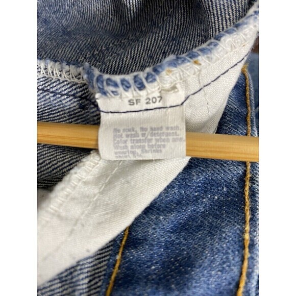 1970s Levi’s vintage orange Tab 646 Flare Jeans Circa 1970s 34 X 36 - Picture 10 of 12